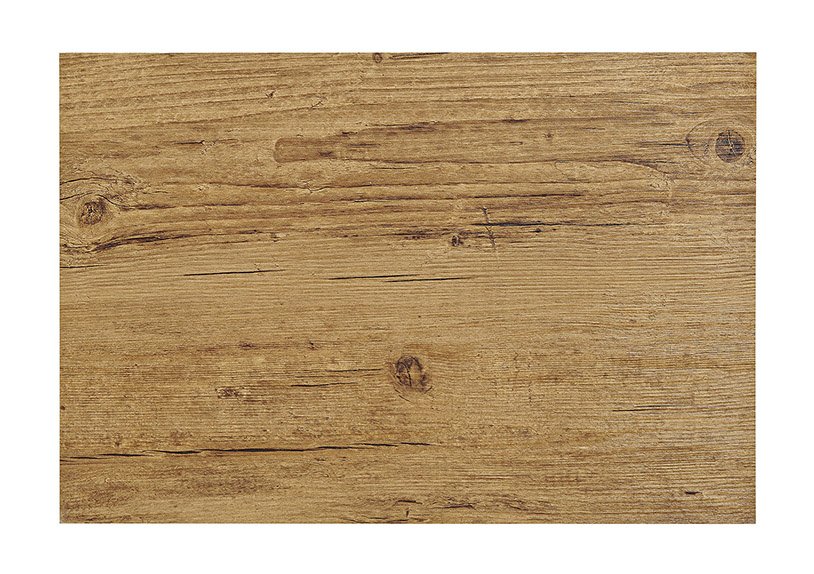 Placemat wood optic brown plastic 45x30 cm