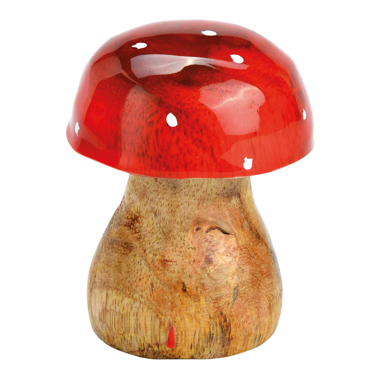 Mushroom made of mango wood red (W/H/D) 5x7x5cm Mushroom made of mango wood red (W/H/D) 5x7x5cm