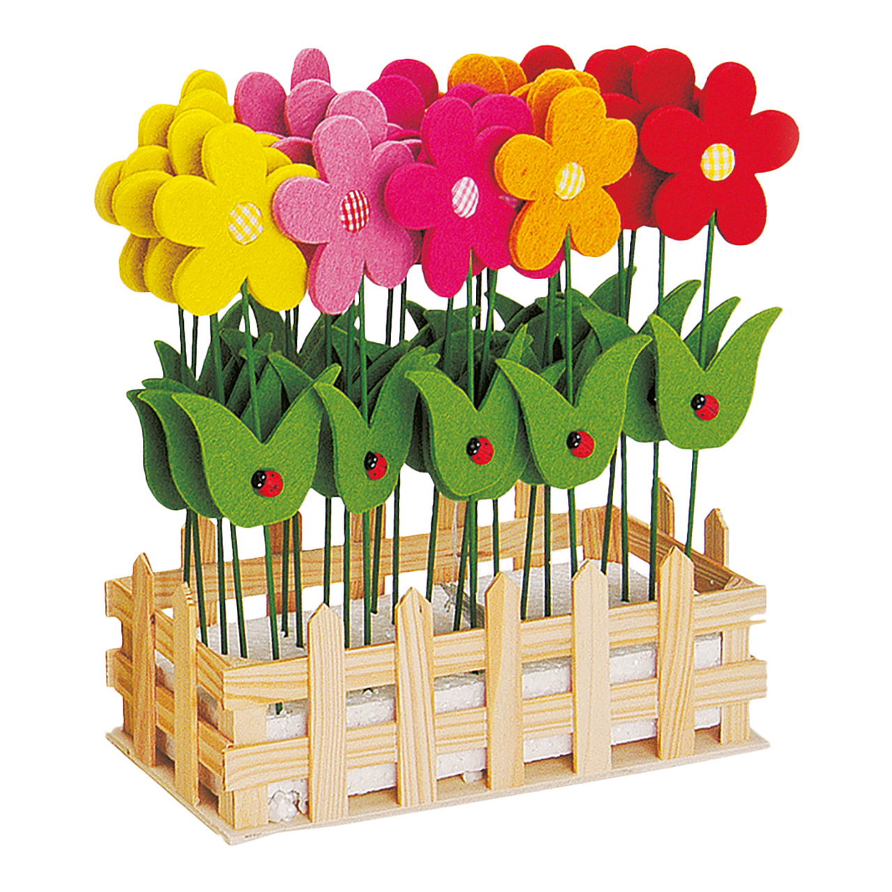 Albero di fiori in FIlz, assortiti, (L/A) 6x25cm Albero di fiori in FIlz, assortiti, (L/A) 6x25cm