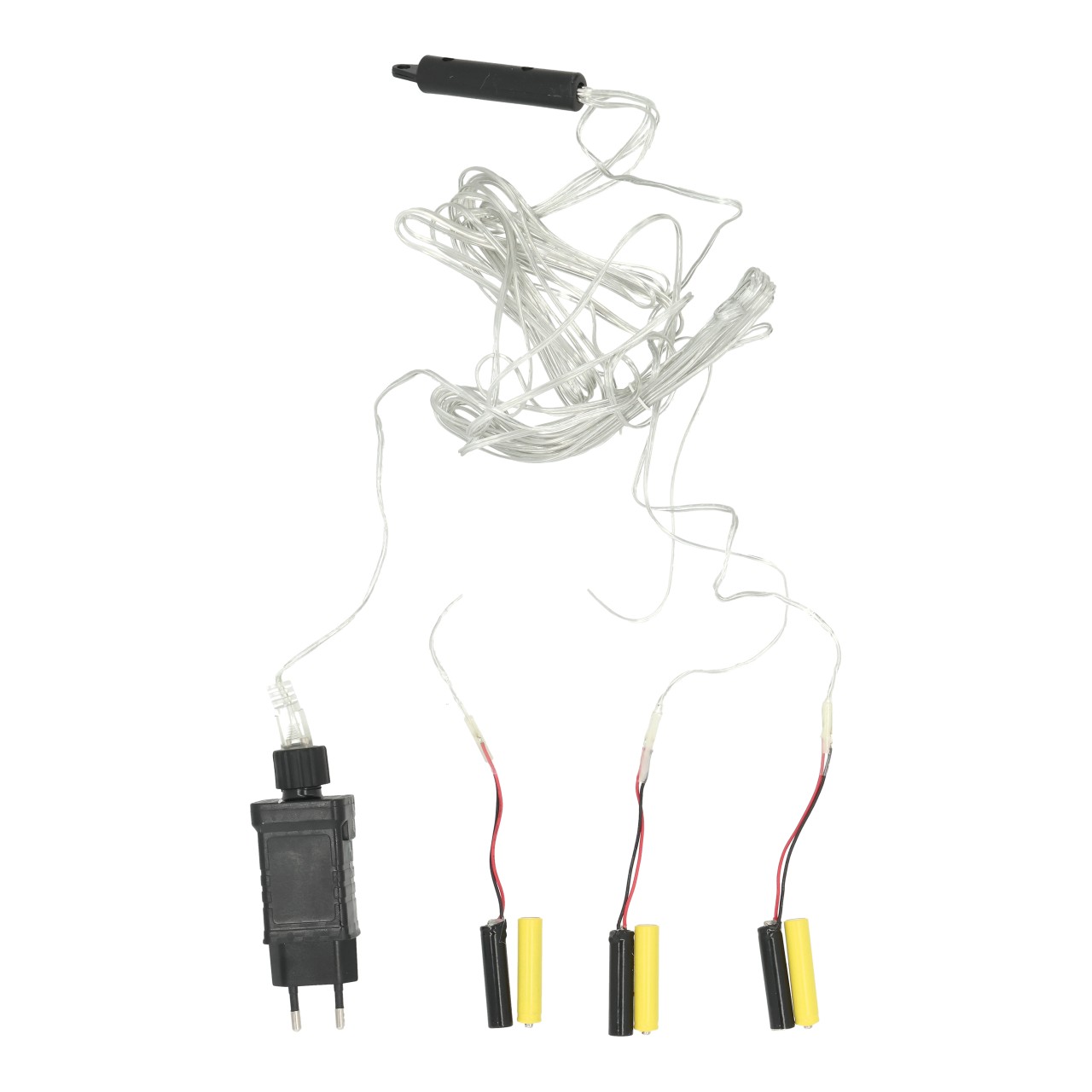 LED-String, Lichterkette, Spannungsadapter, Verbindungskabel, Zwei-Ton Kabel