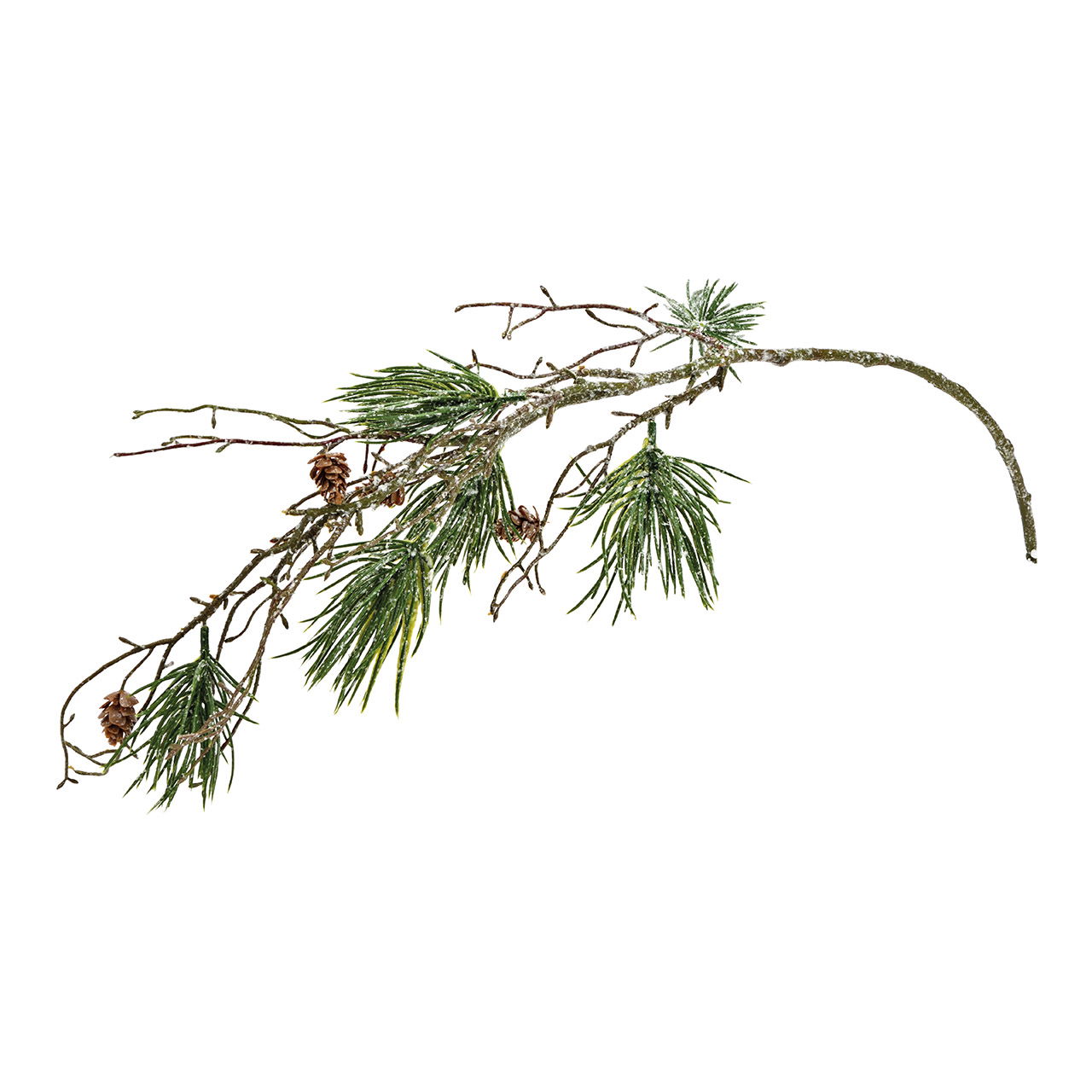 Pine branch with ice made of plastic Green (H) 76cm