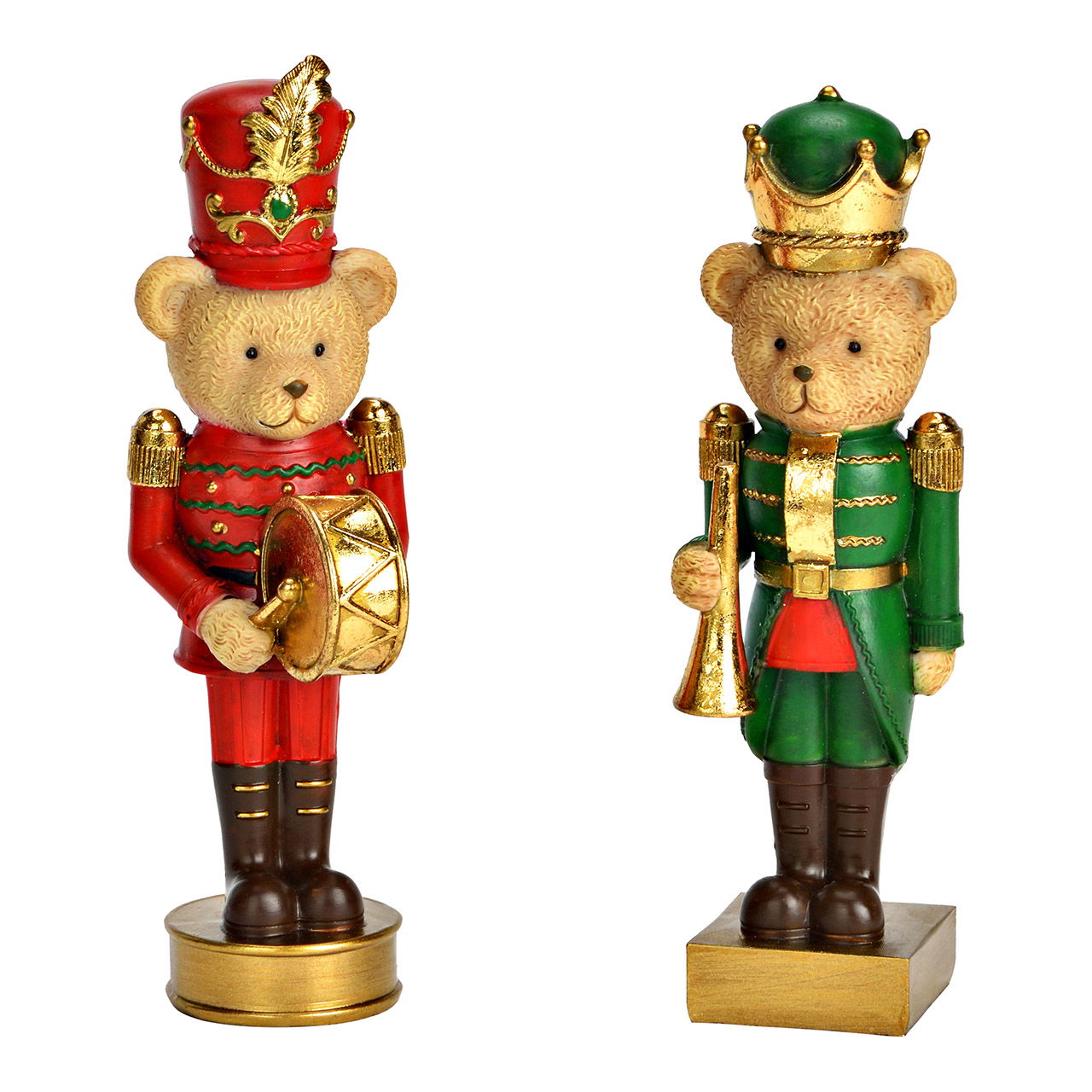 Figurine Ours Casse-Noisette en poly, 2 fois, Coloré (L/H/P) 4x16x4cm Figurine Ours Casse-Noisette en poly, 2 fois, Coloré (L/H/P) 4x16x4cm