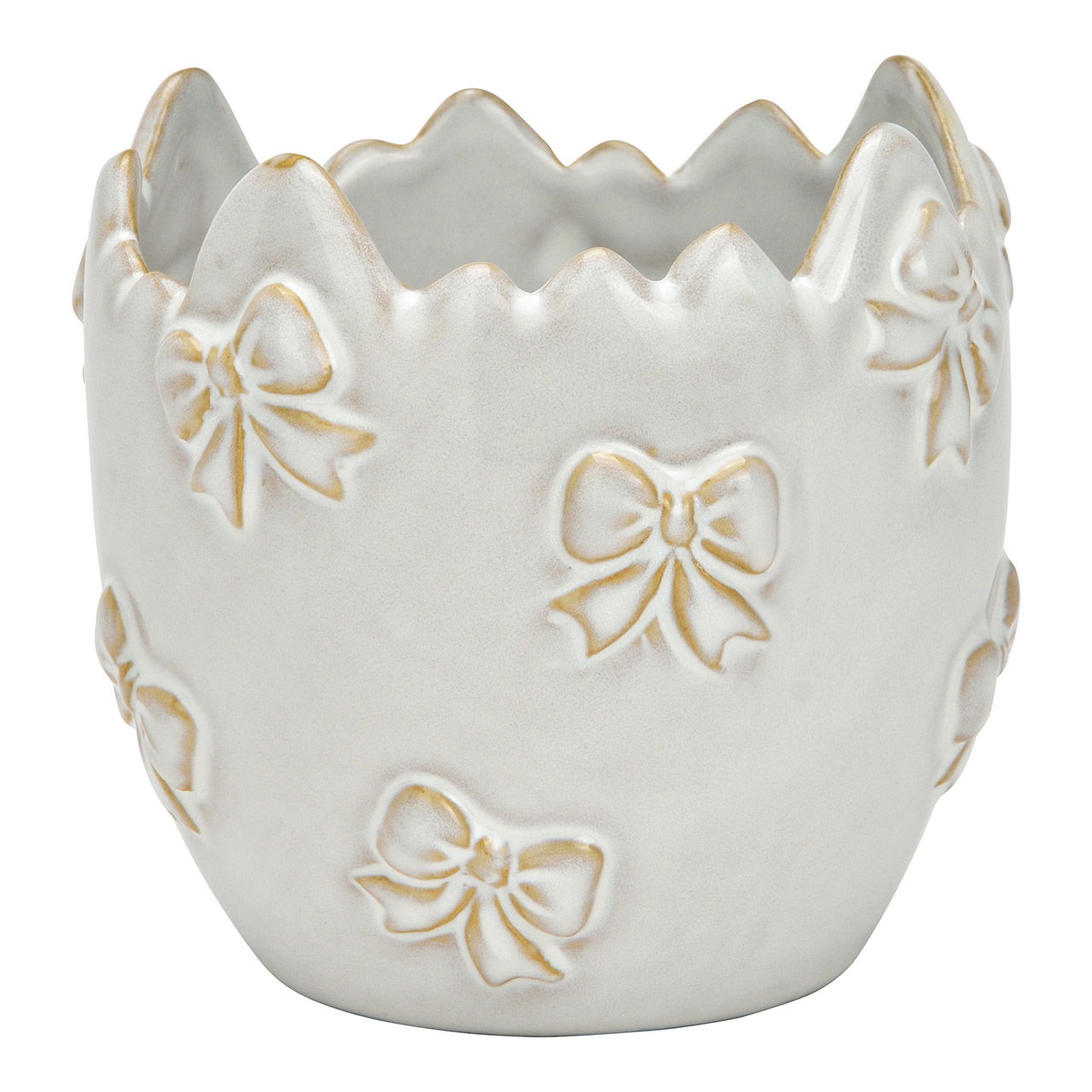 Decorative bowl made of porcelain, white (W/H/D) 10x9x10cm Kunst, Porzellan, Töpferei, Schüssel