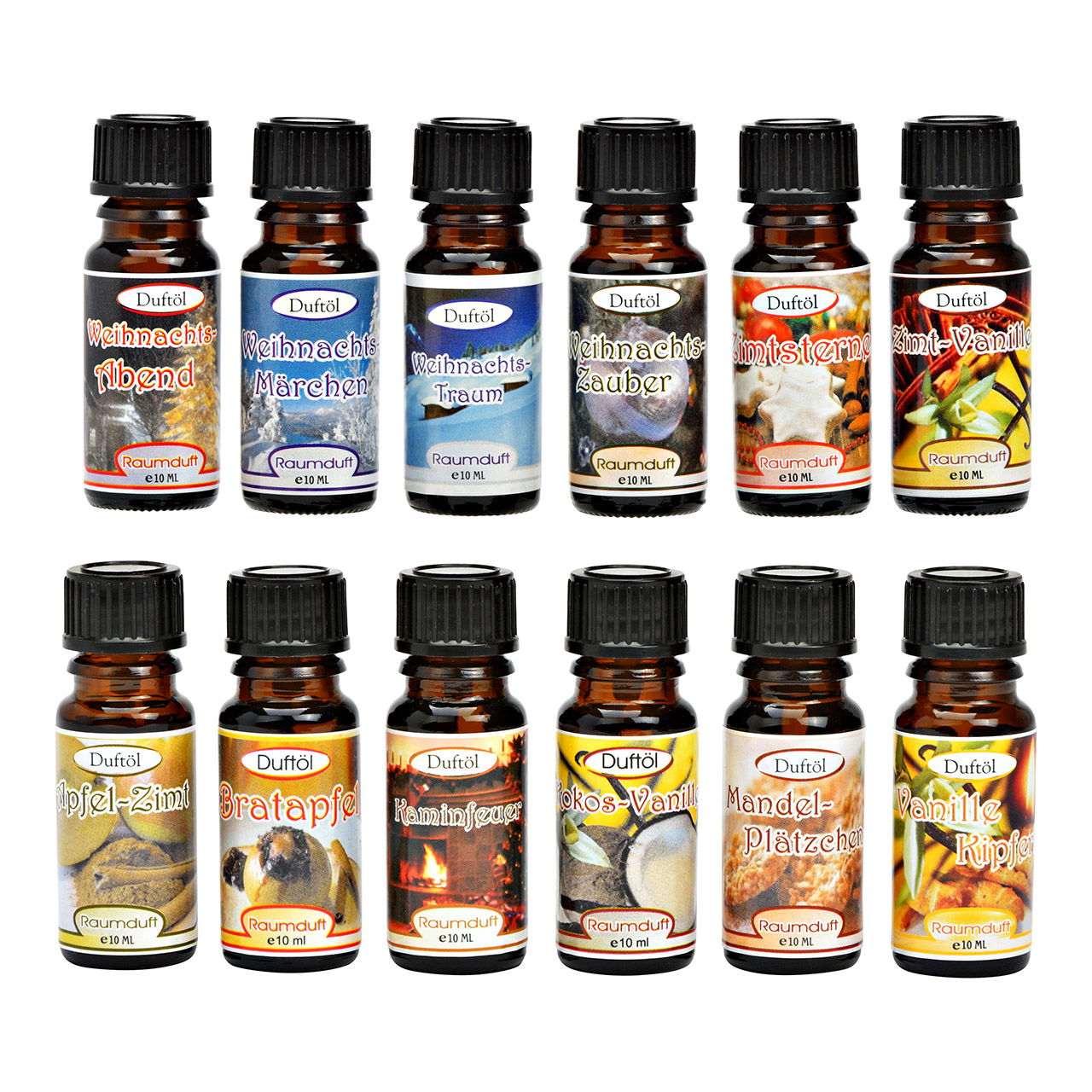 Kerstgeuroliën, basisassortiment, 96 stuks 2x7x2cm, 10 ml Kerstgeuroliën, basisassortiment, 96 stuks 2x7x2cm, 10 ml