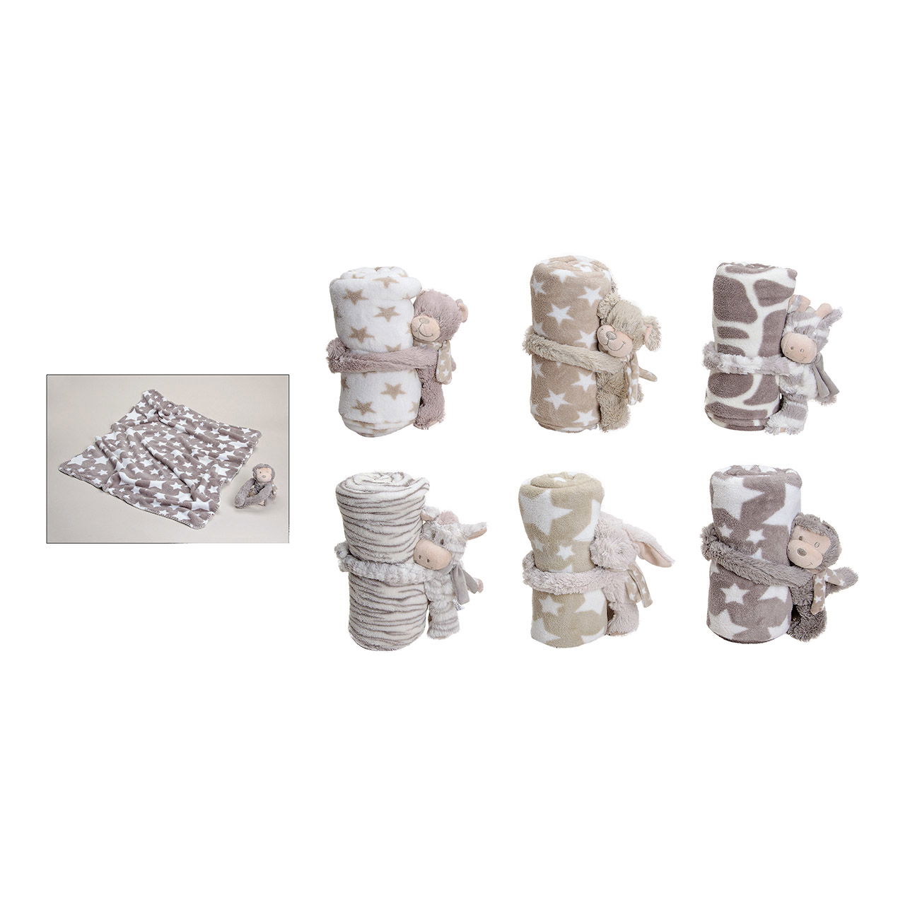 Coperta in pile per bambini, 6 strati, (L/A) 100x80 cm Person