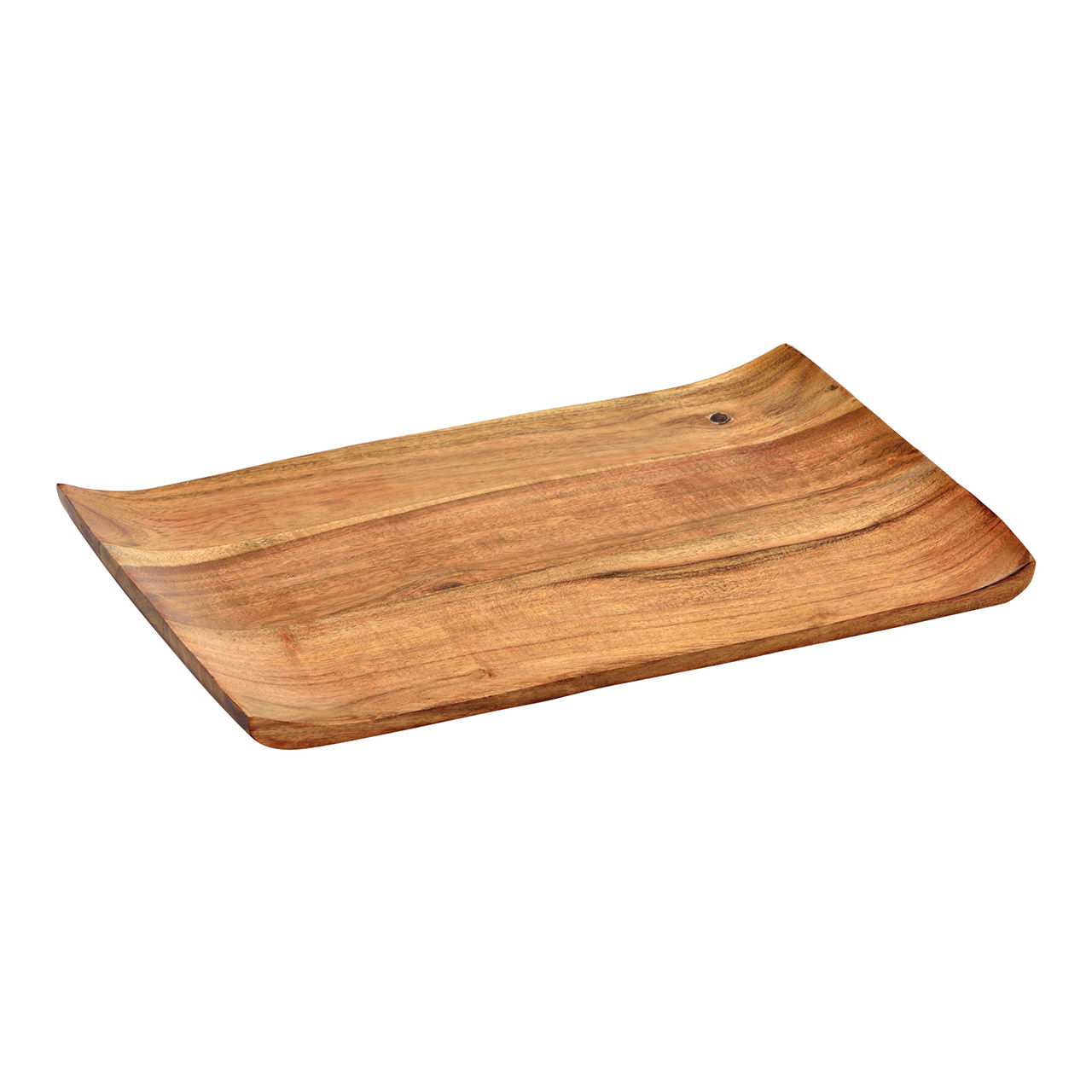 Planche de service en bois d'acacia naturel (L/H/P) 31x2x20cm