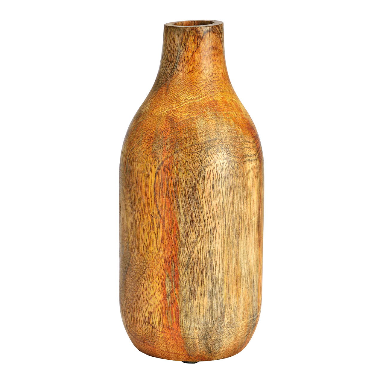 Vase en bois de manguier marron (L/H/P) 11x25x11cm