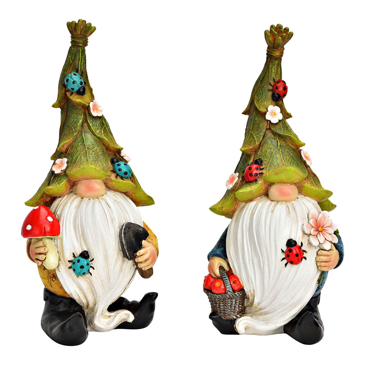 Garden gnome made of poly colorful 2-fold, (W/H/D) 10x22x8cm Garden gnome made of poly colorful 2-fold, (W/H/D) 10x22x8cm