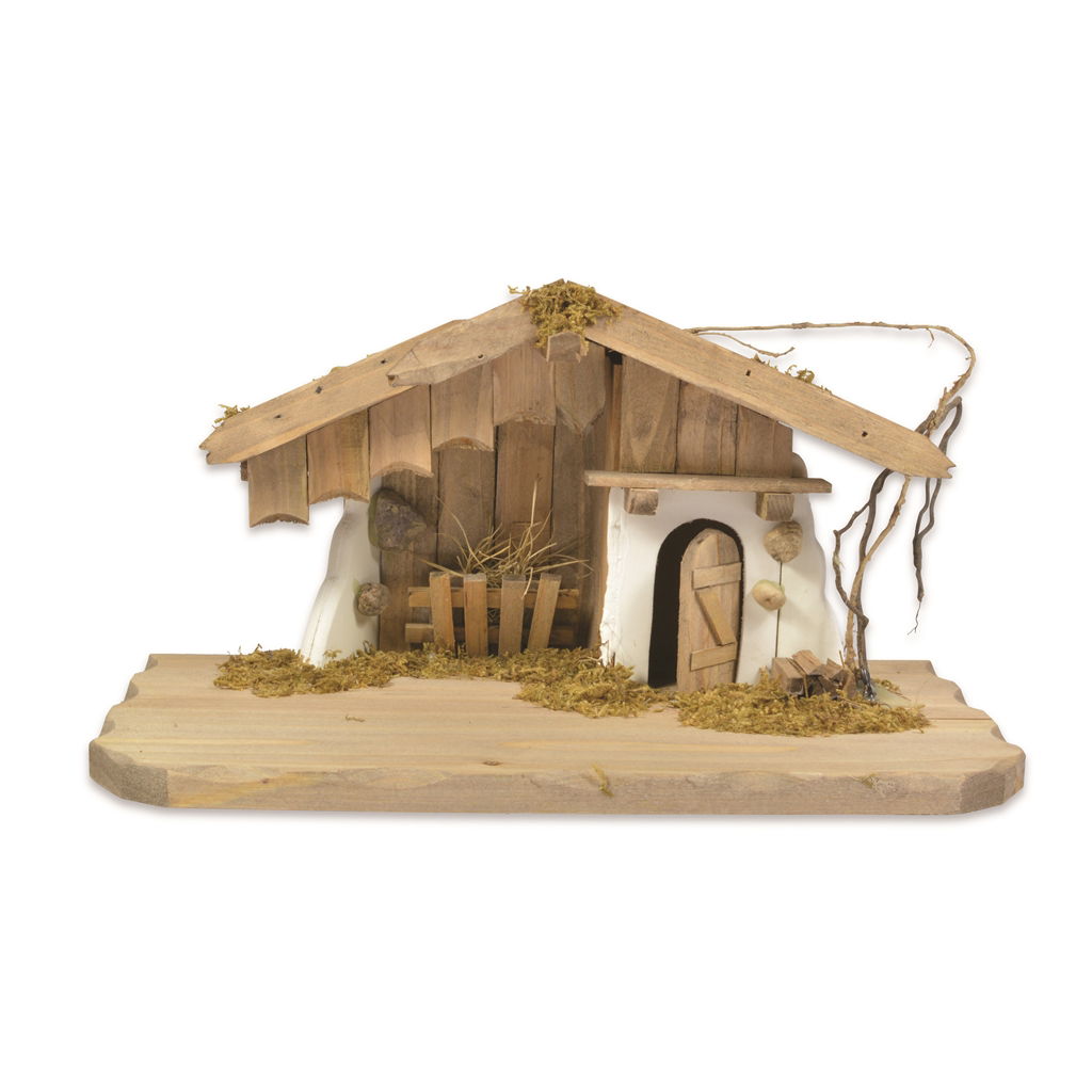 Wiegstal Kötzting. 30x16x15cm. voor 6-8 cm figuren Holz, Draußen, Natur