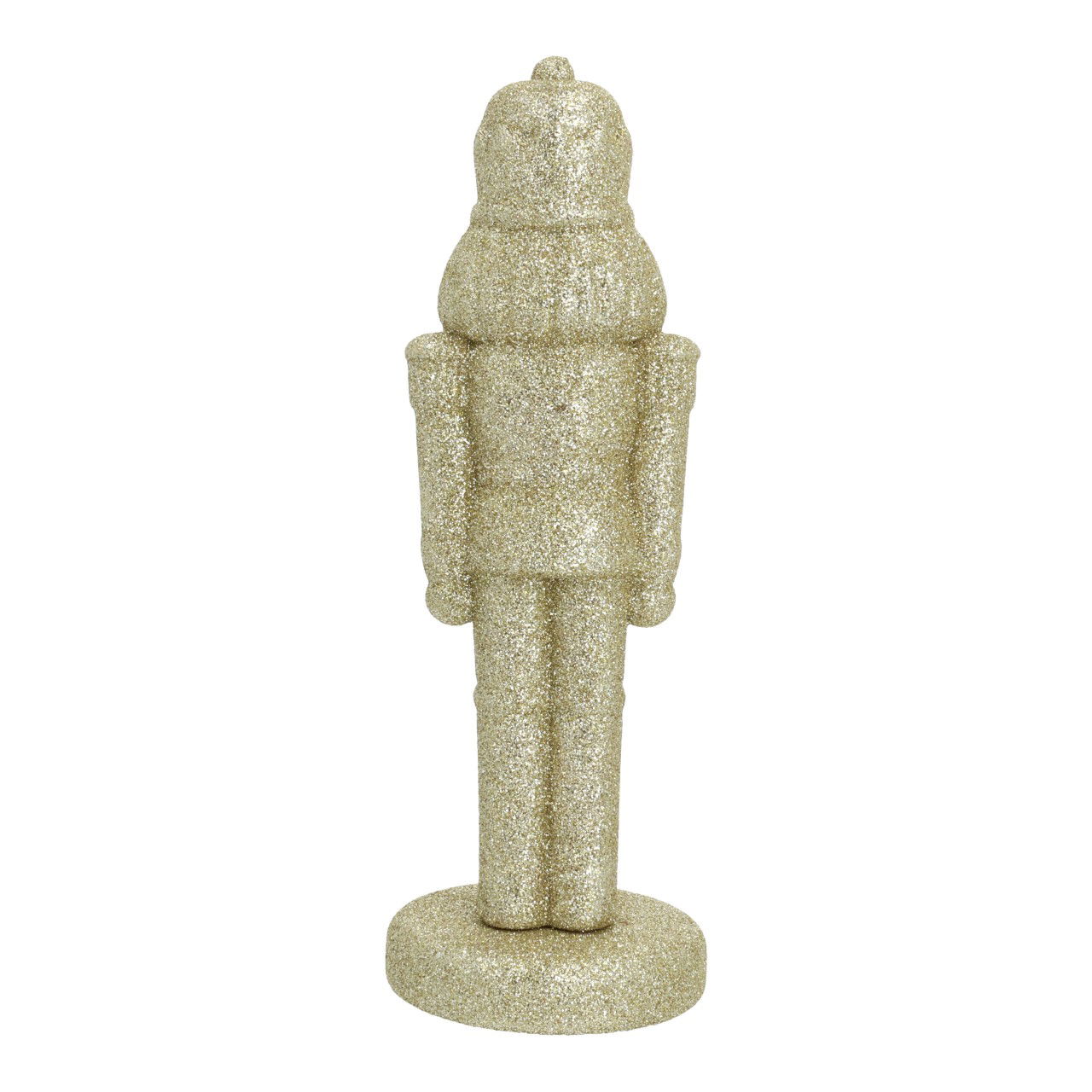 Glitterende notenkraker van goudkleurig plastic (B/H/D) 10x30x10cm Figur, Person