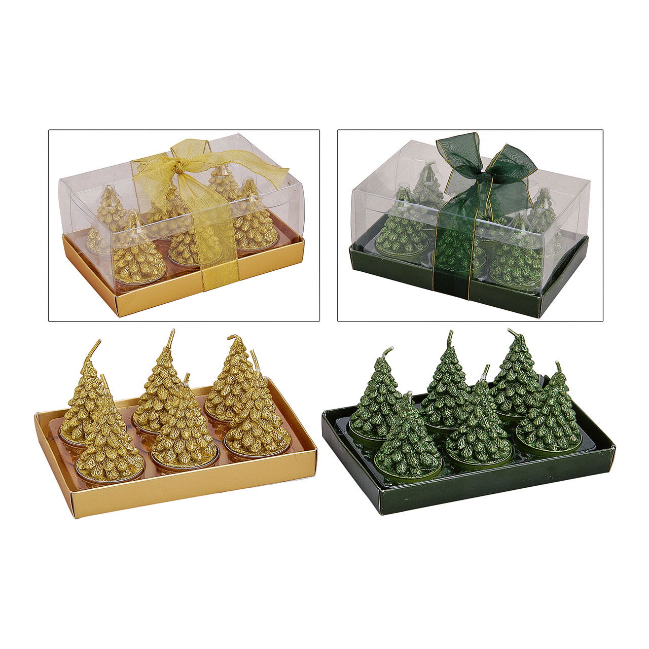 Set de bougies chauffe-plat 6 pièces, sapin assorti (L/H/P) 4x6x4 cm Set de bougies chauffe-plat 6 pièces, sapin assorti (L/H/P) 4x6x4 cm