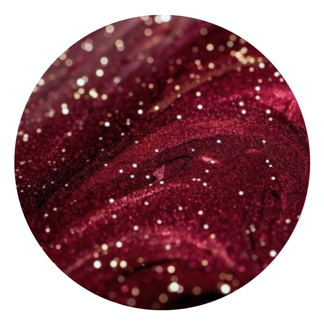 Glitzer, Kastanienbraun, Teller