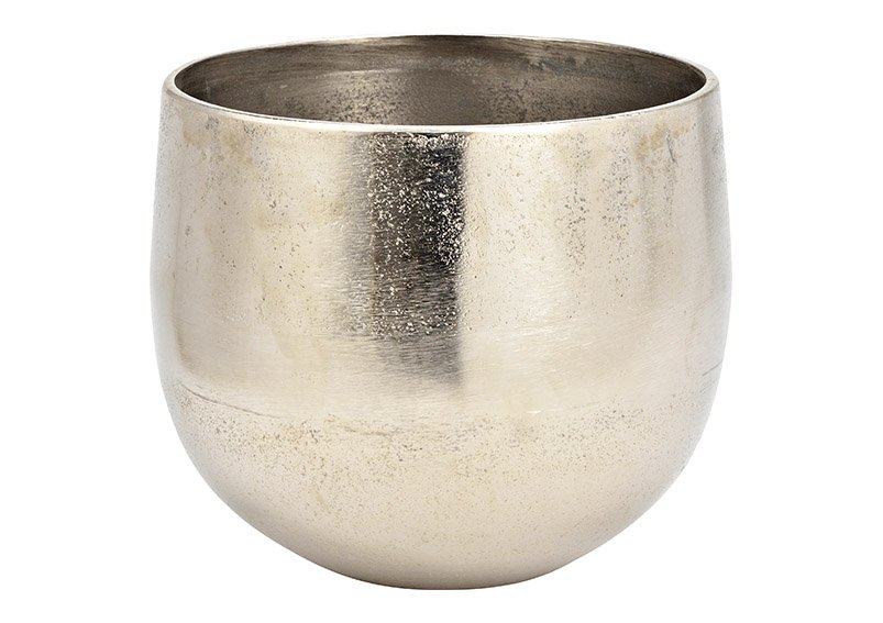 Metal bowl silver (W/H/D) 19x17x19cm