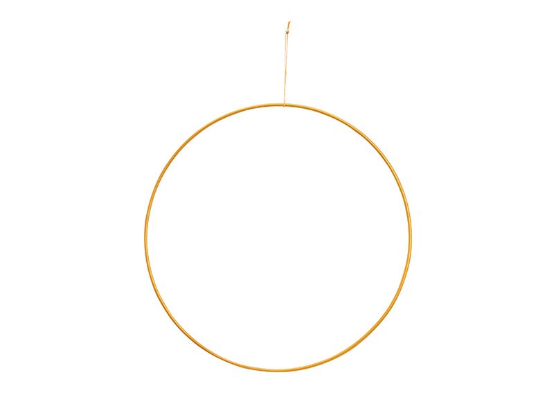 Anello appendiabiti in metallo dorato Ø30cm