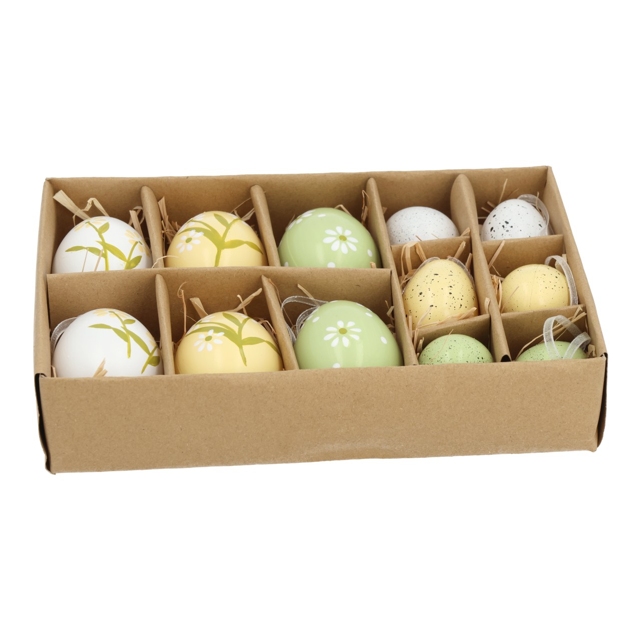 Ostereier, Eierbox, bemalte Eier, Dekor-Eier, Pastellfarben