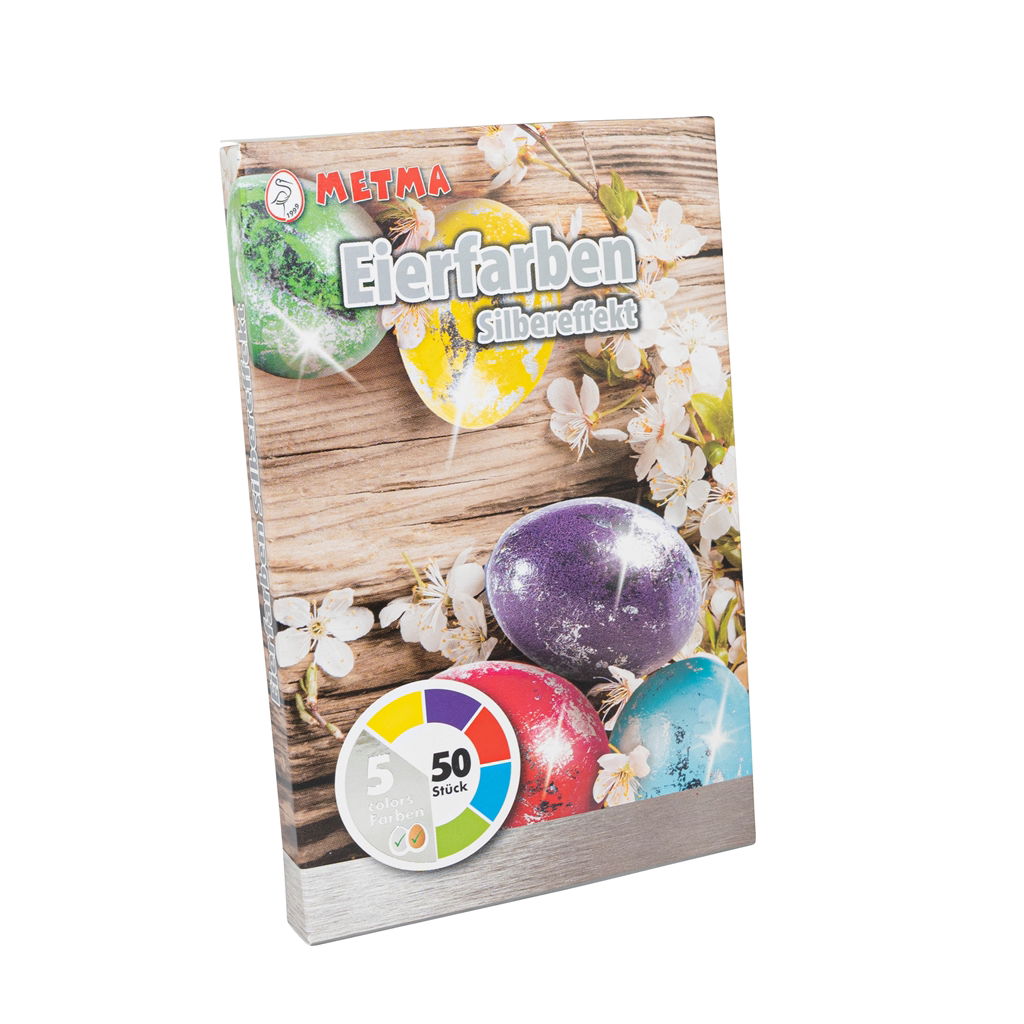 Colorant pour œufs, 5 couleurs, liquide avec vernis et feuille d'argent, 9,5x1,4x14,5cm, 1 pc, Colorant pour œufs, 5 couleurs, liquide avec vernis et feuille d'argent, 9,5x1,4x14,5cm, 1 pc,