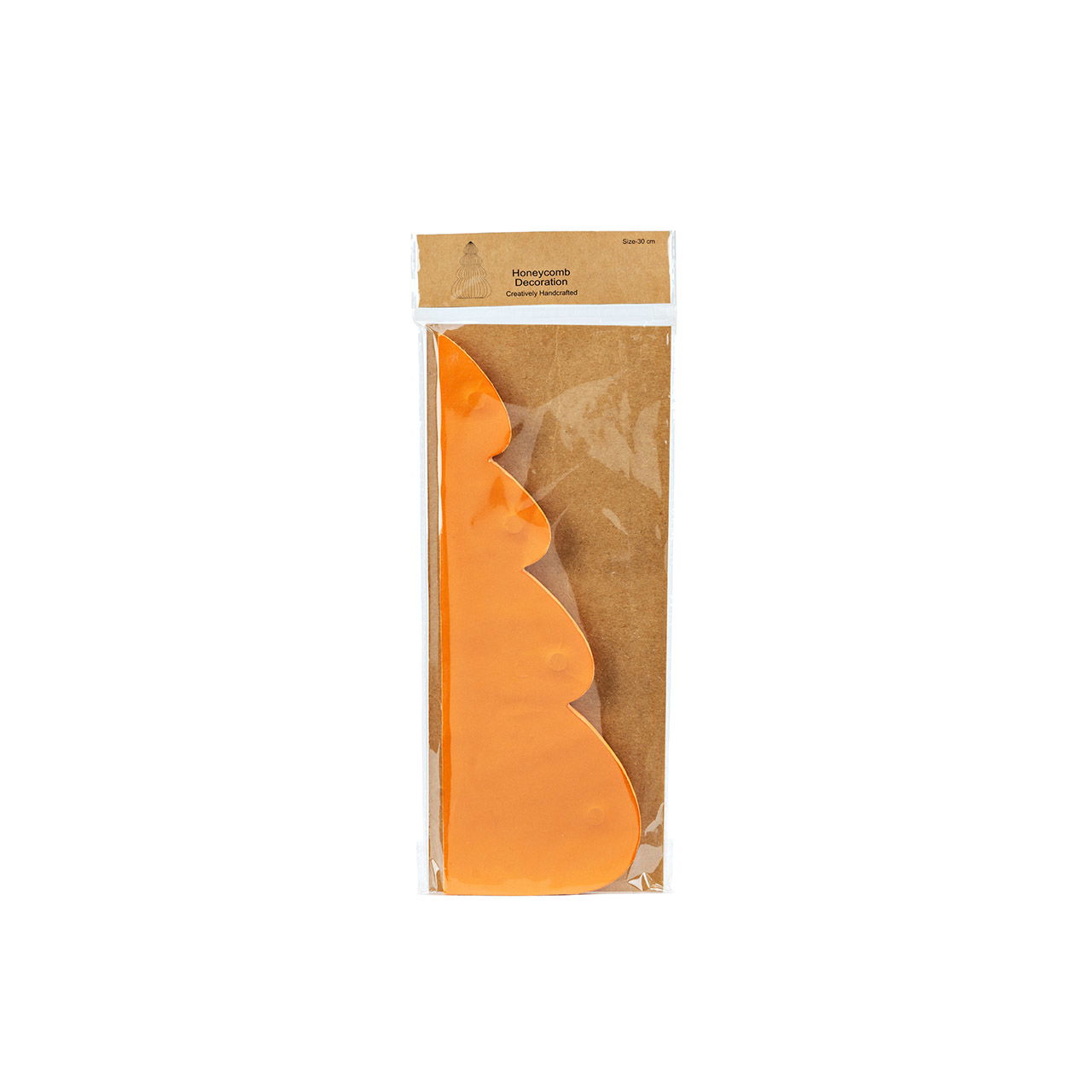 Sapin Honeycomb en papier/carton, orange (L/H/P) 21x30x21cm Sapin Honeycomb en papier/carton, orange (L/H/P) 21x30x21cm