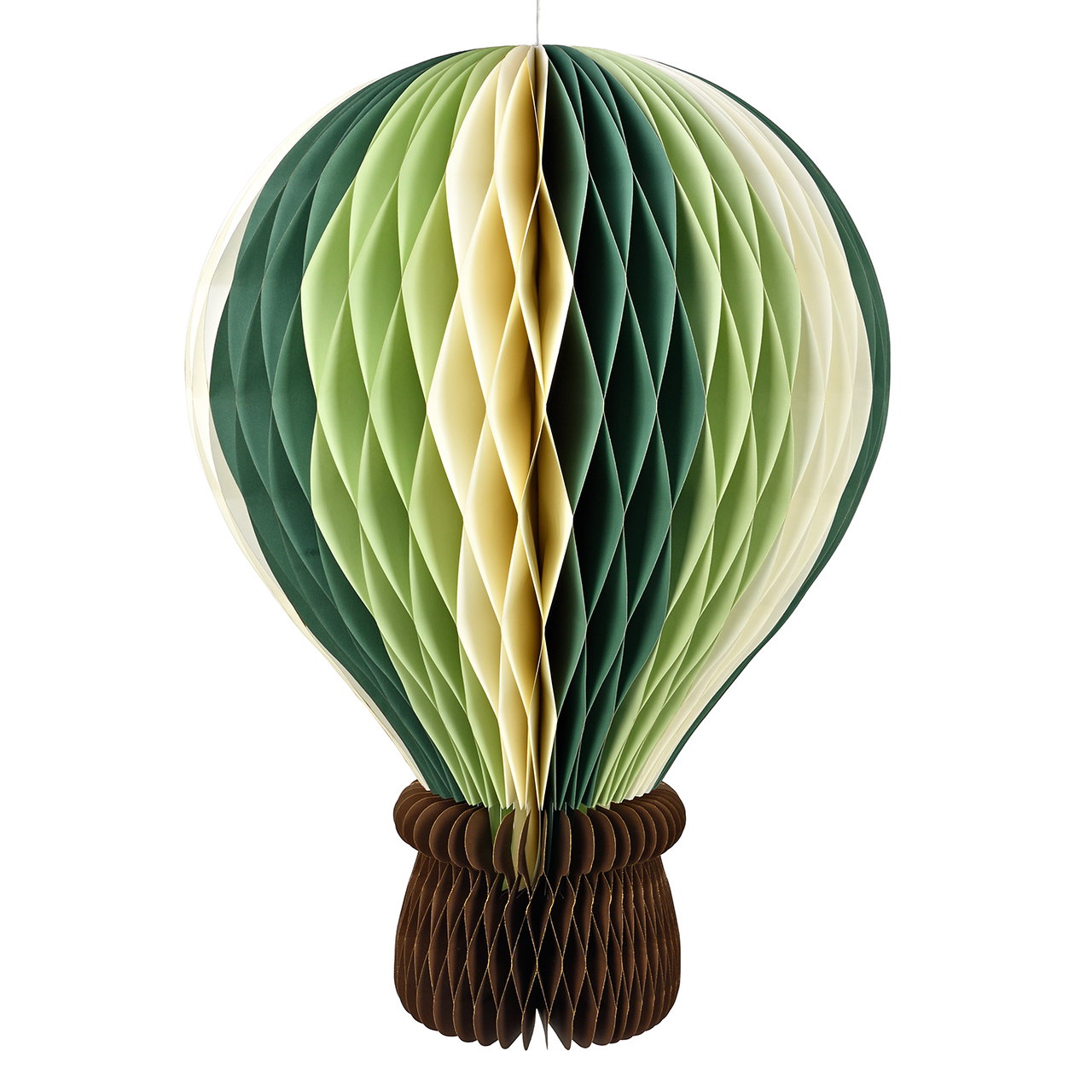 papierdekoration, lampion, dekor, hängeobjekt, grün-braun