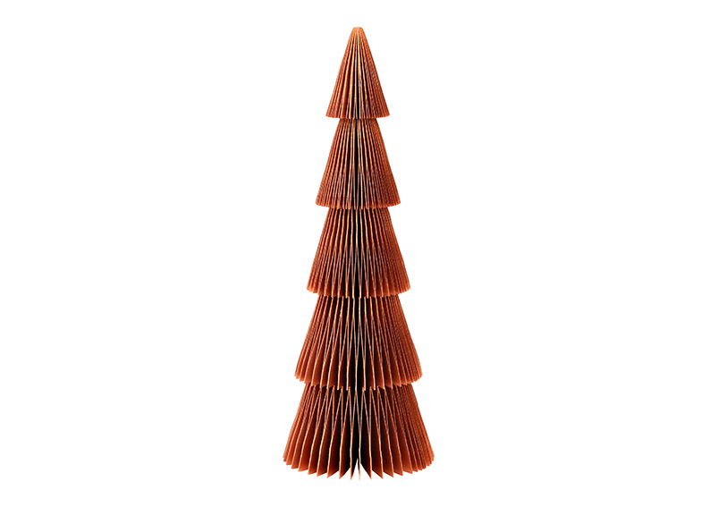 Aufsteller Tannenbaum Honeycomb aus Papier/Pappe braun (B/H/T) 10x30x10cm