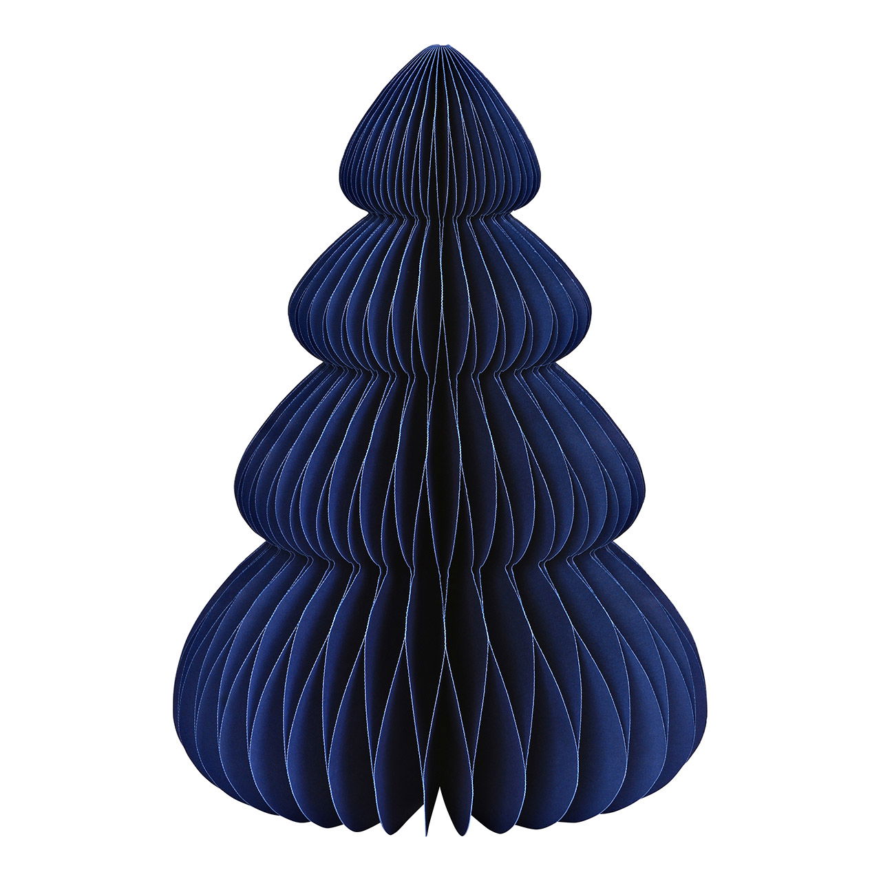 Tannenbaum Honeycomb aus Papier/Pappe, Blau (B/H/T) 21x30x21cm