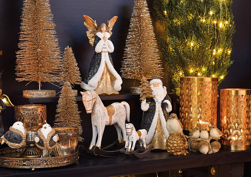 Windlicht Marokko dekor aus Glas,Metall Gold (B/H/T) 8x9x8cm Erwachsener, Braut, Weiblich, Person, Frau