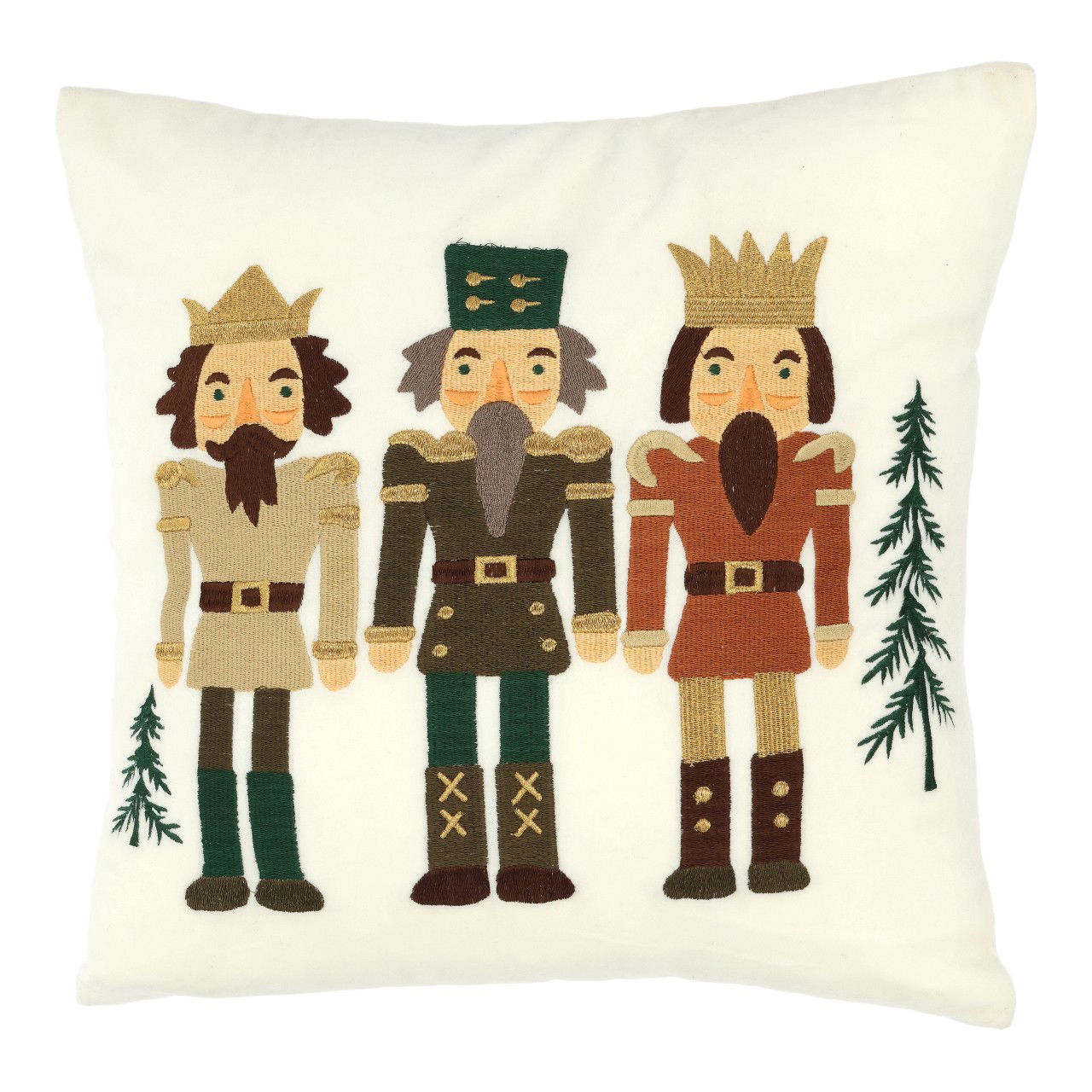 Fodera per cuscino in tessuto bianco (L/H/D) 40x40x1cm Kissen, Dekoration für Zuhause, Person, Nussknacker