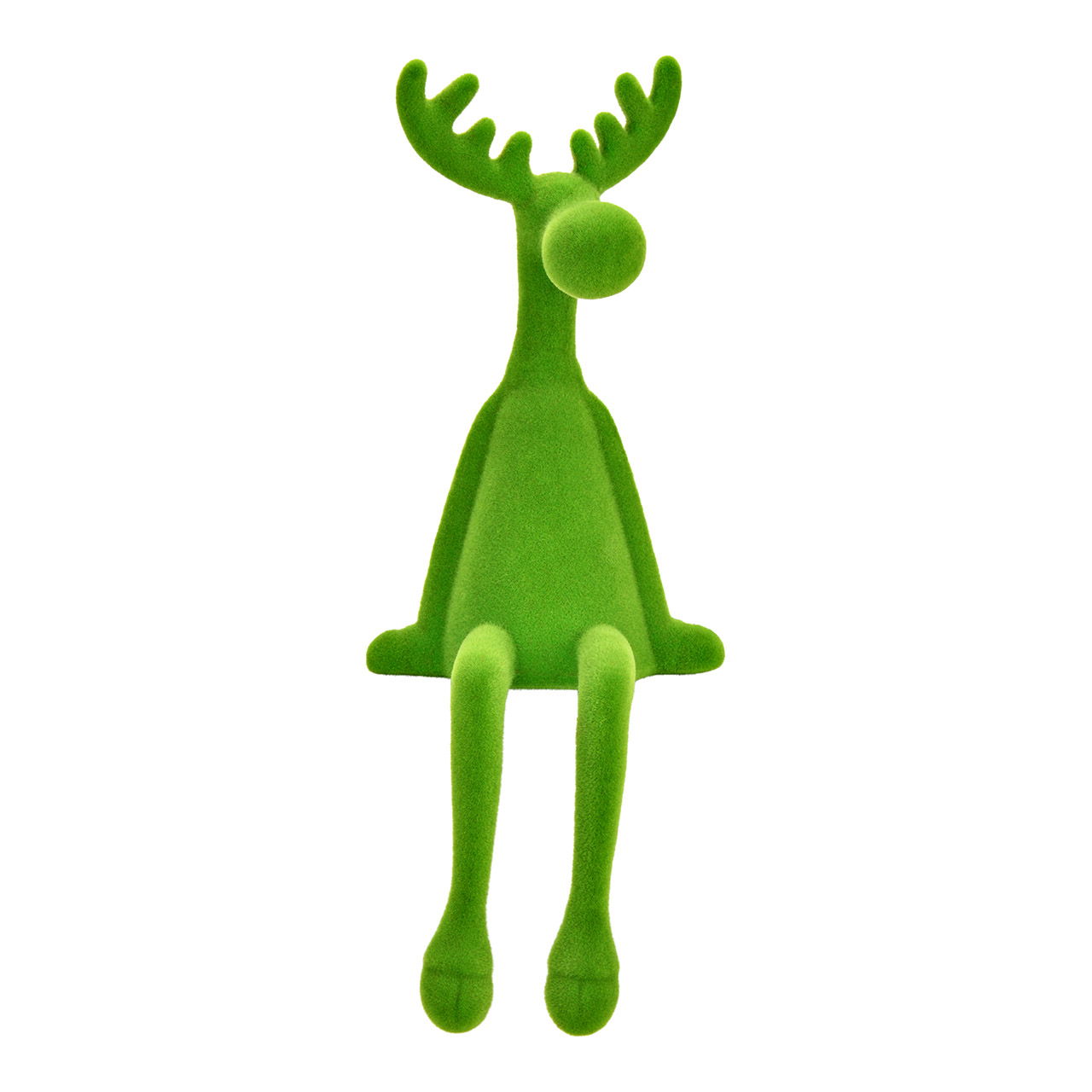 Cache-nez de cerf floqué en plastique, vert (L/H/P) 12x32x11cm Grün, Spielzeug