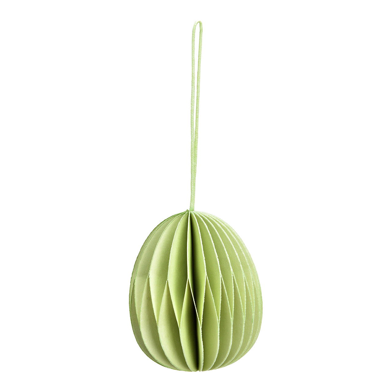 Hanger Honeycomb Easter egg made of paper/cardboard green (W/H/D) 6x6x6cm