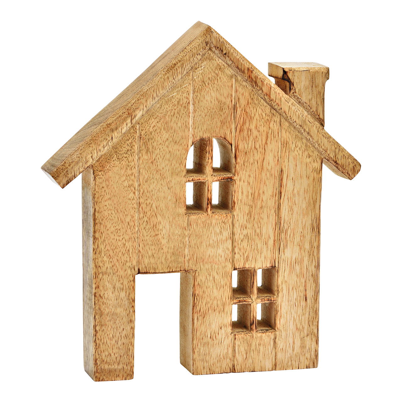 Supporto per casa in legno di mango, naturale (L/H/D) 23x25x3cm Supporto per casa in legno di mango, naturale (L/H/D) 23x25x3cm