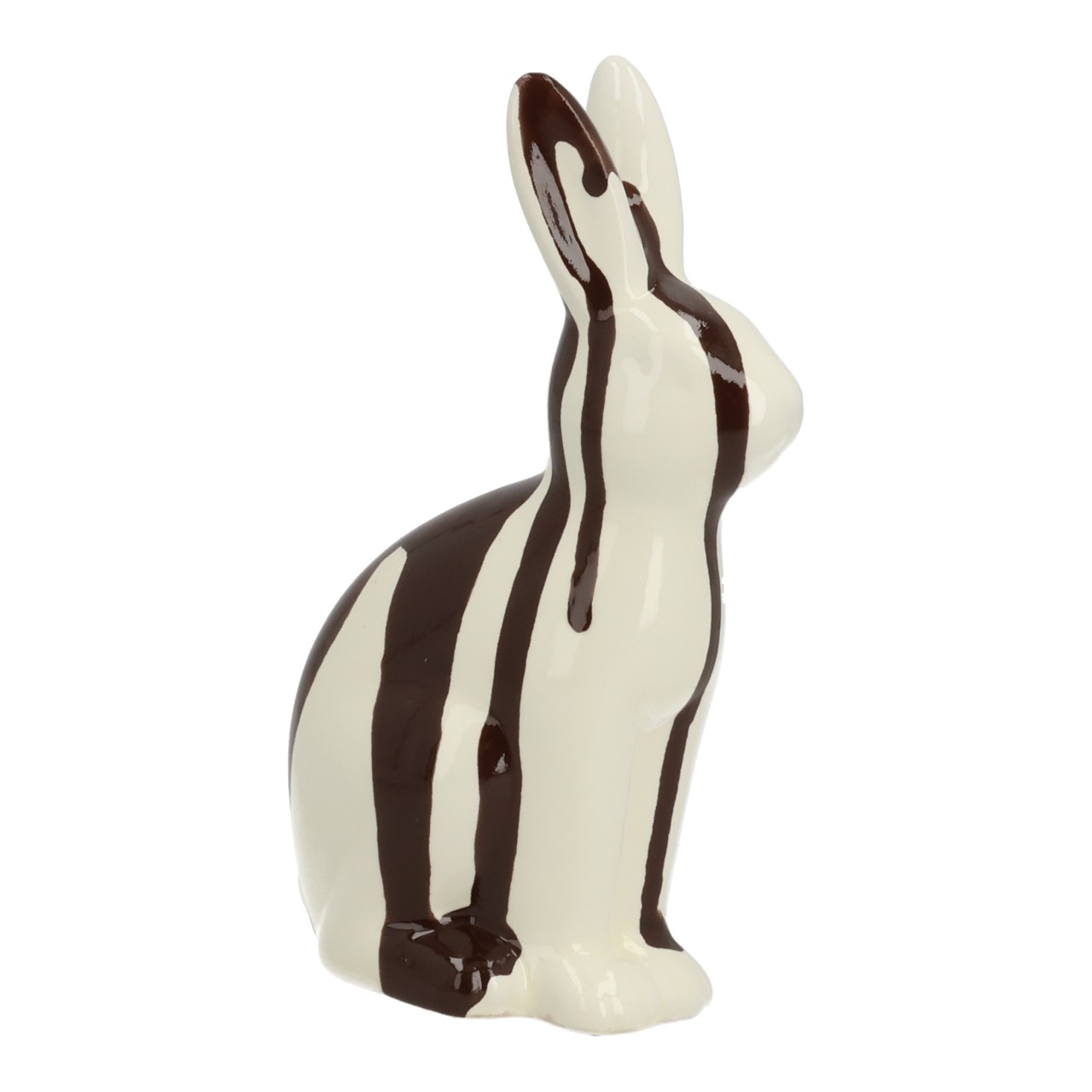 Schokoladenhase, Hase, Dekohase, Silikon/Porzellan, Zebrastil