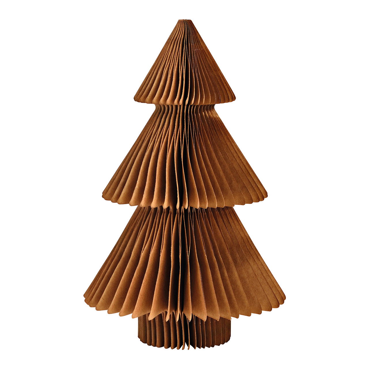 Aufsteller Tannenbaum Honeycomb aus Papier/Pappe braun (B/H/T) 20x30x20cm