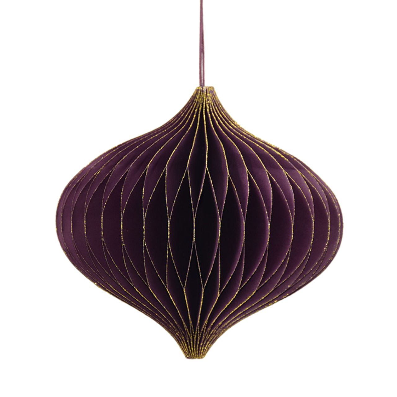 Honeycomb hanger made of paper/cardboard purple (W/H/D) 13x13x13cm Honeycomb hanger made of paper/cardboard purple (W/H/D) 13x13x13cm