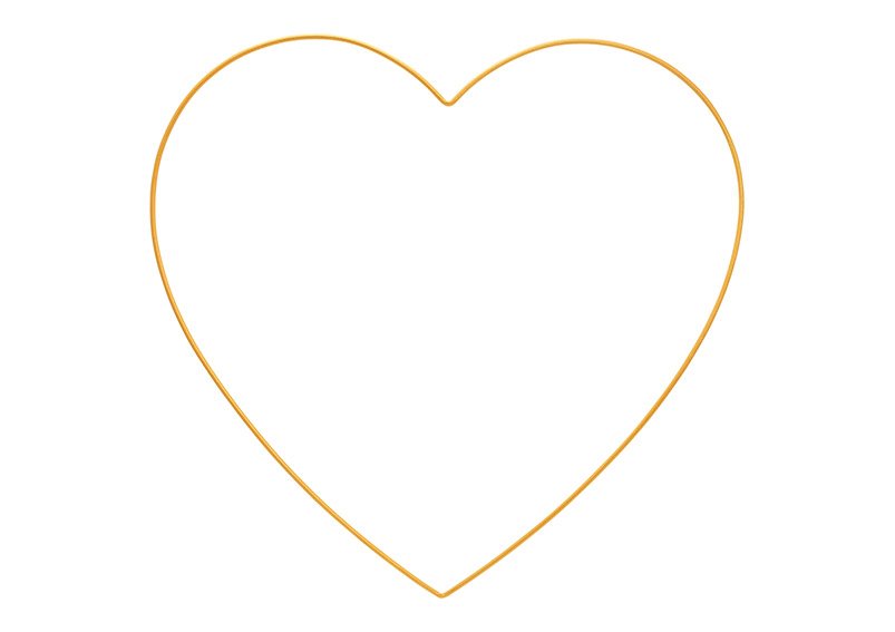 Hanger hart van metaal goud (w/h) 50x48cm