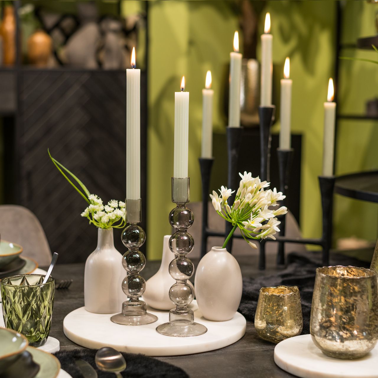 Schneidebrett aus Marmor, Weiß Ø30cm Schneidebrett aus Marmor, Weiß Ø30cm