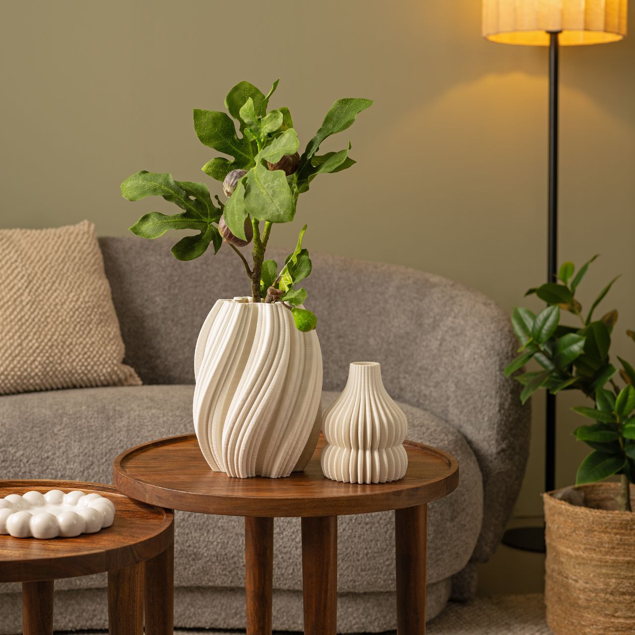 Lampe, Pflanze, Stehlampe