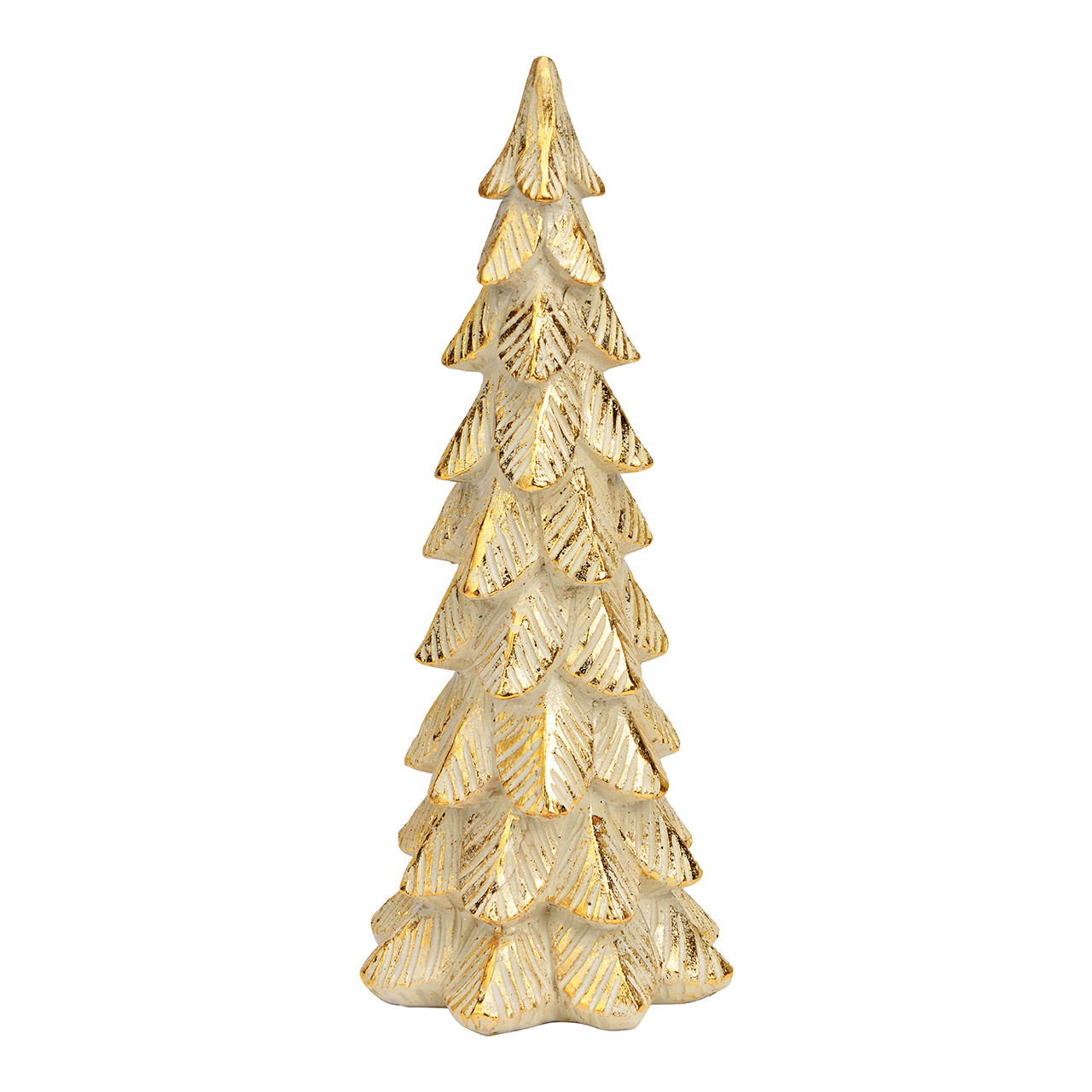 Albero di Natale in poly champagne (L/H/D) 9x25x9cm Albero di Natale in poly champagne (L/H/D) 9x25x9cm