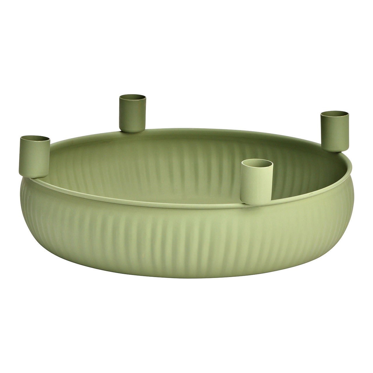 Advent arrangement, metal candle holder, green (W/H/D) 28x10x28cm | 10044119