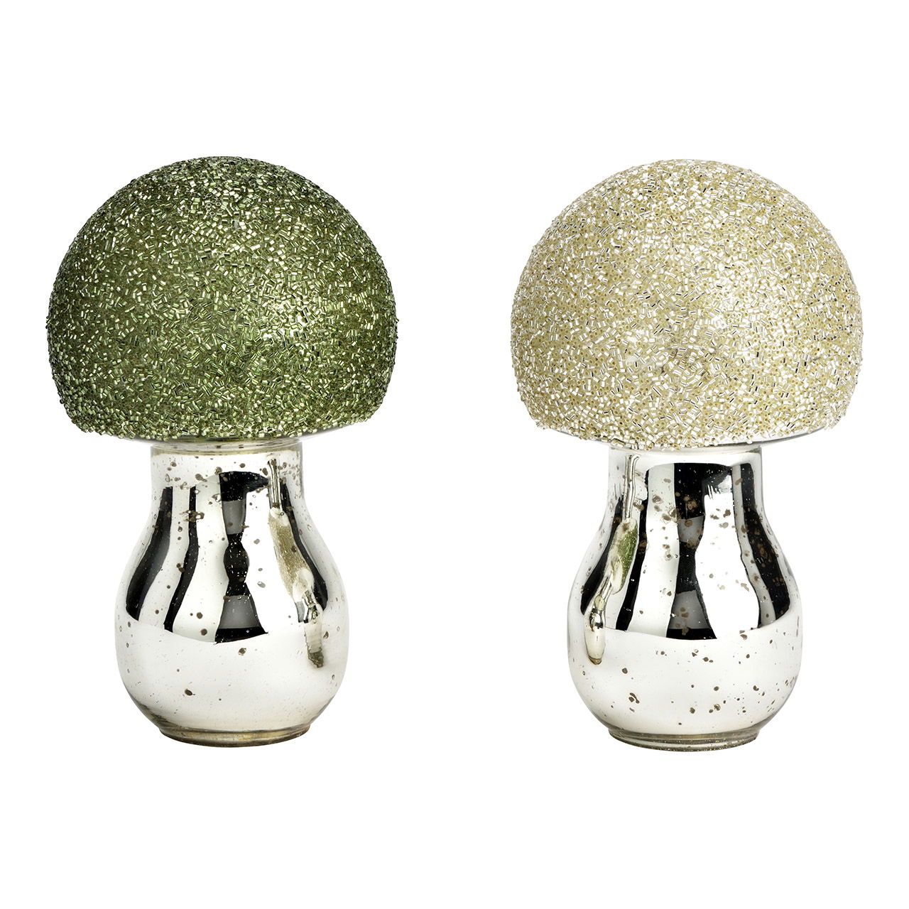 Seta de cristal, 2 pliegues, verde/plata (An/Pr) 10x16x10cm Seta de cristal, 2 pliegues, verde/plata (An/Pr) 10x16x10cm