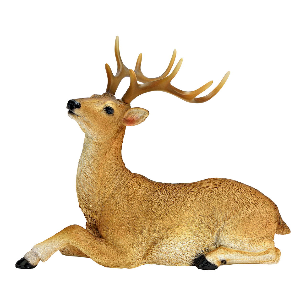 Deer made of poly, brown (W/H/D) 23x19x12cm Deer made of poly, brown (W/H/D) 23x19x12cm