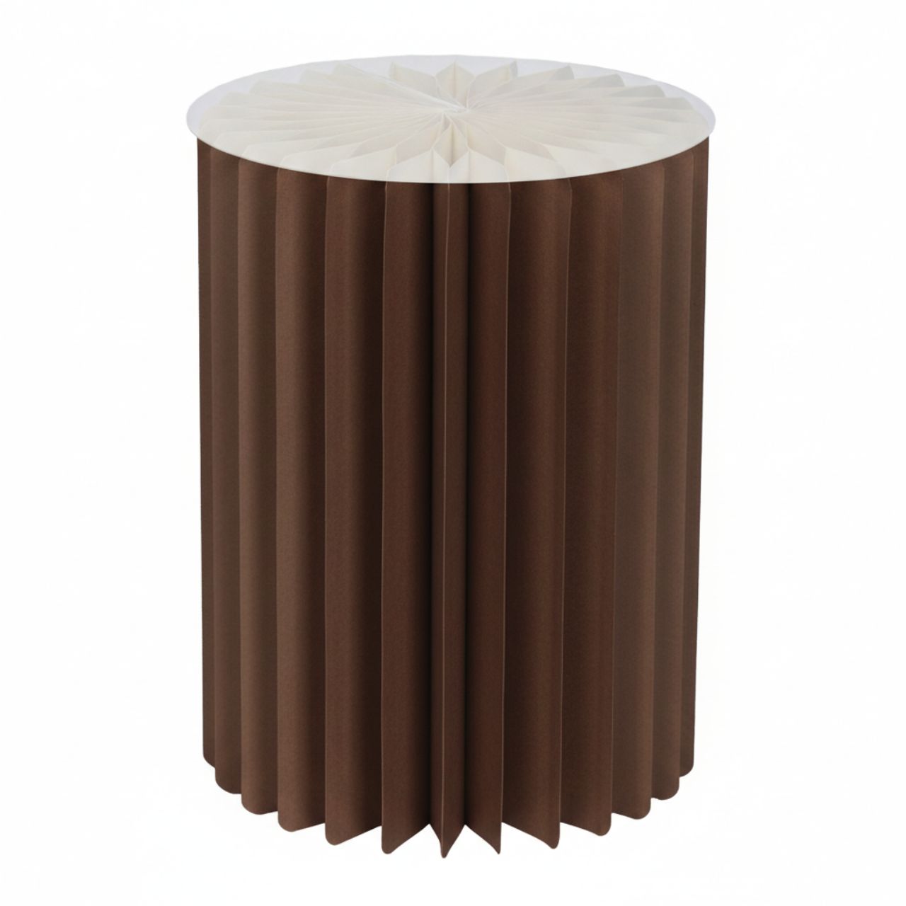 Honeycomb table made of paper/cardboard Brown (W/H/D) 30x40x30cm Zylinder, Moebel, Tabelle