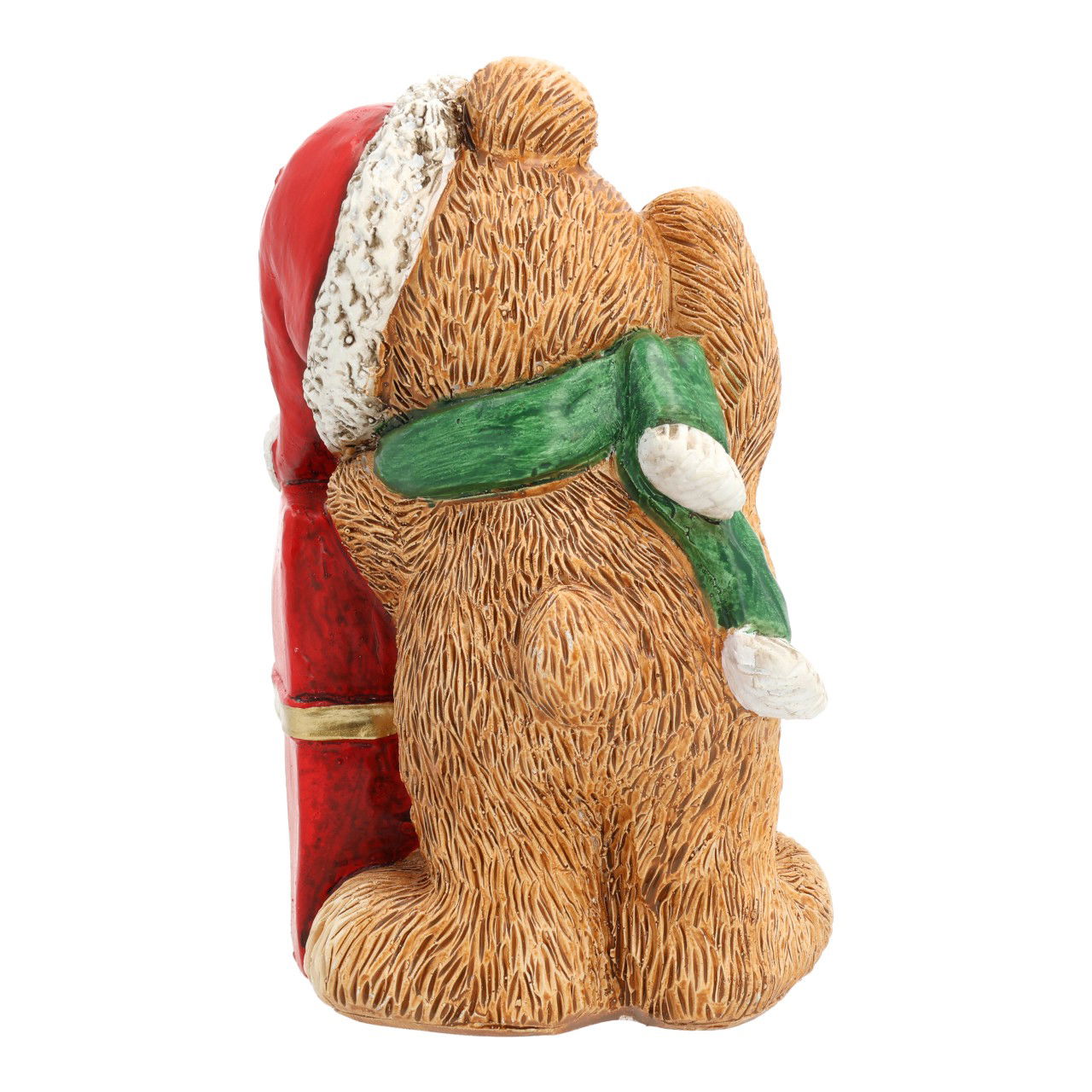 Bär mit Geschenk LED aus Poly Bunt (B/H/T) 10x16x10cm Figur, Spielzeug