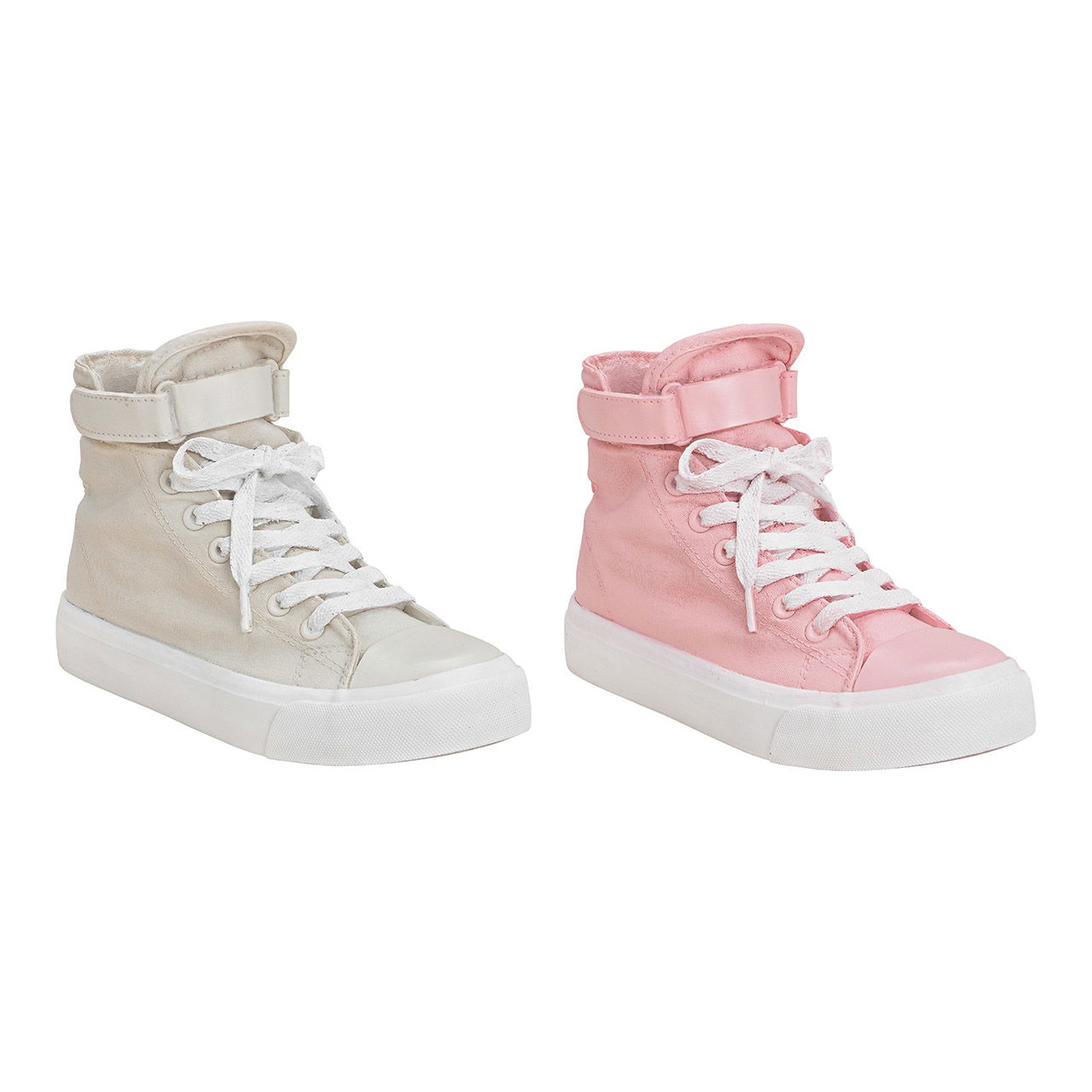 Schuh aus Poly Pink und Weiss 2-fach, (B/H/T) 23x15x8cm