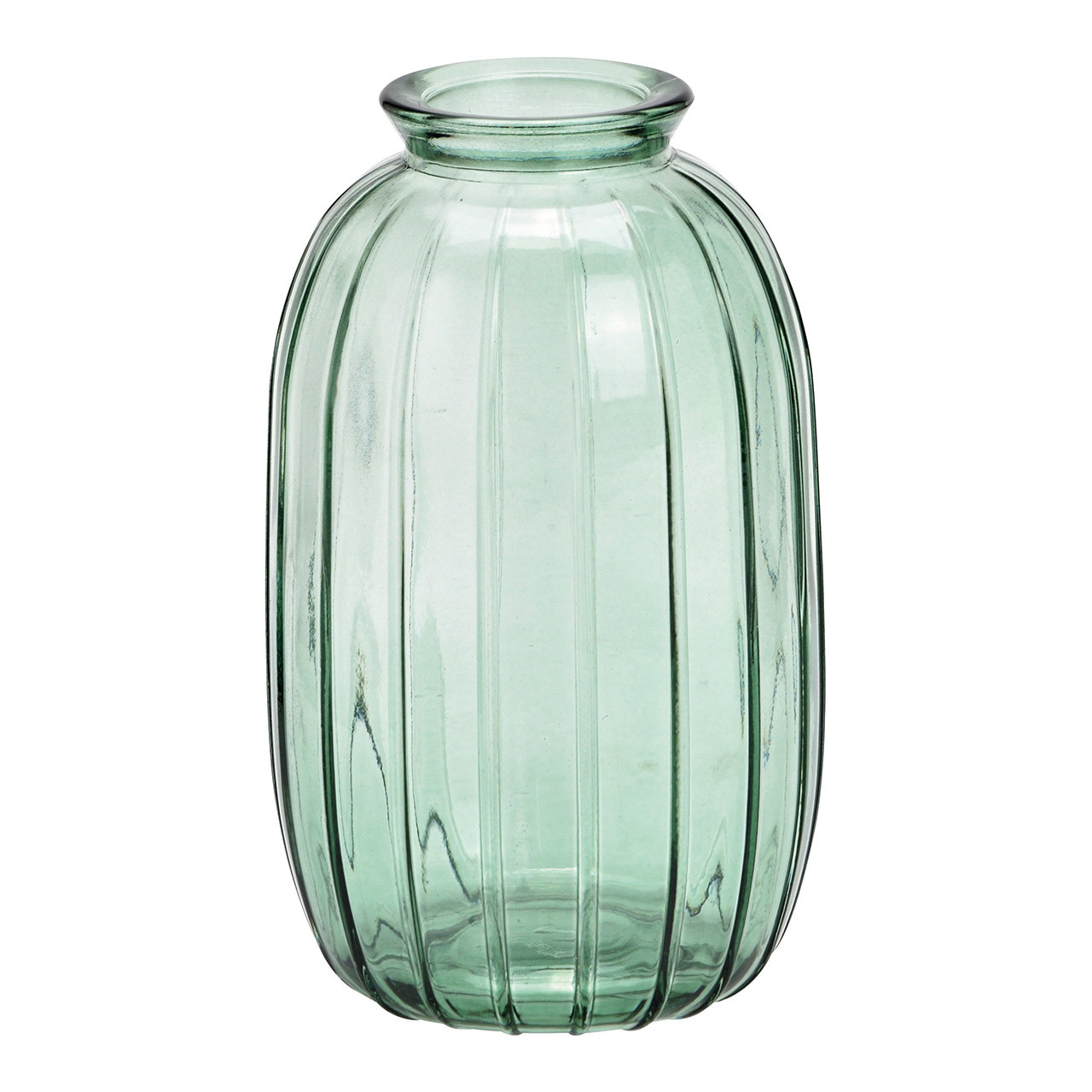 Vase aus Glas Grün (B/H/T) 7x12x7cm | 10035291