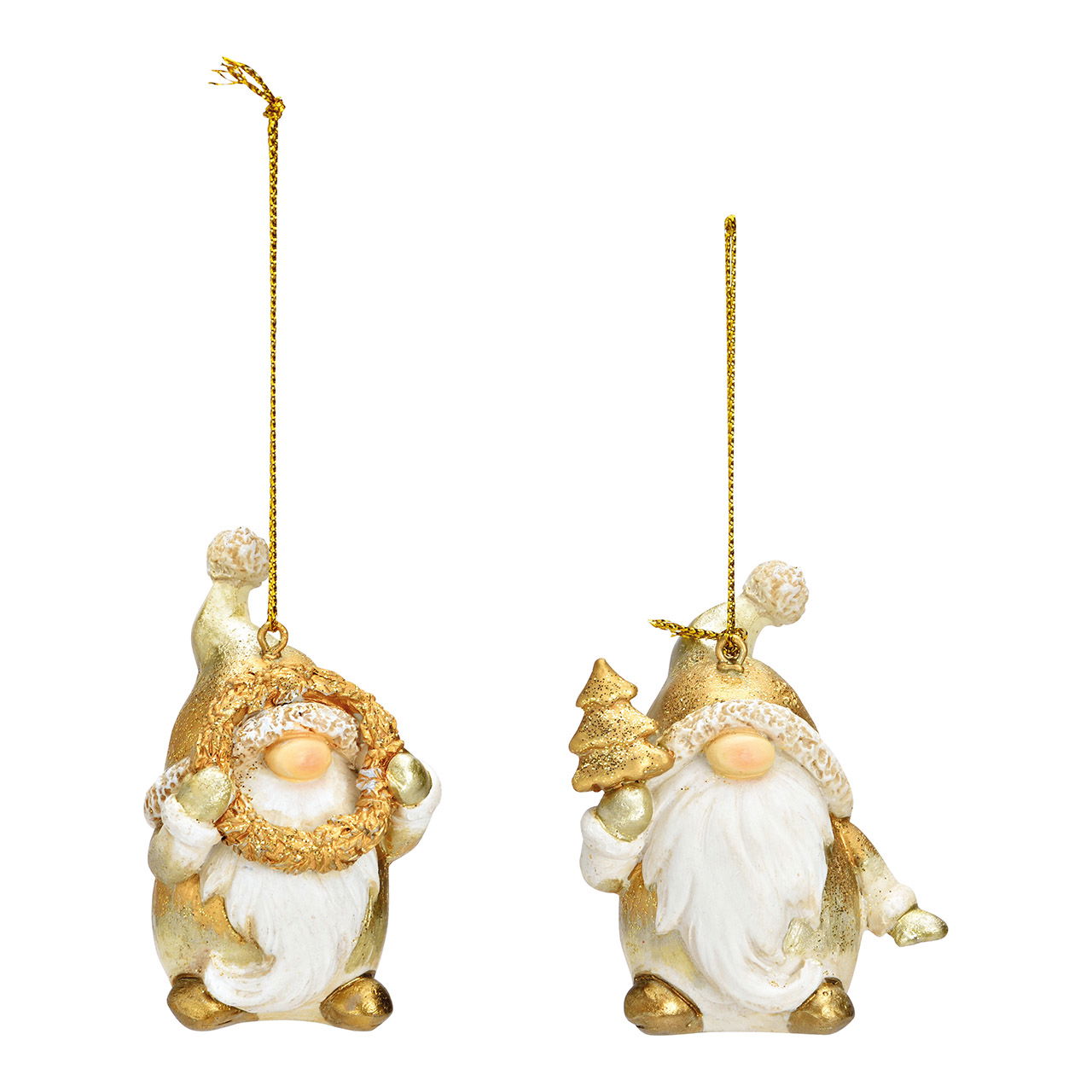 Babbo Natale segreto in polietilene oro 2 pieghe, (L/A/D) 5x7x4cm