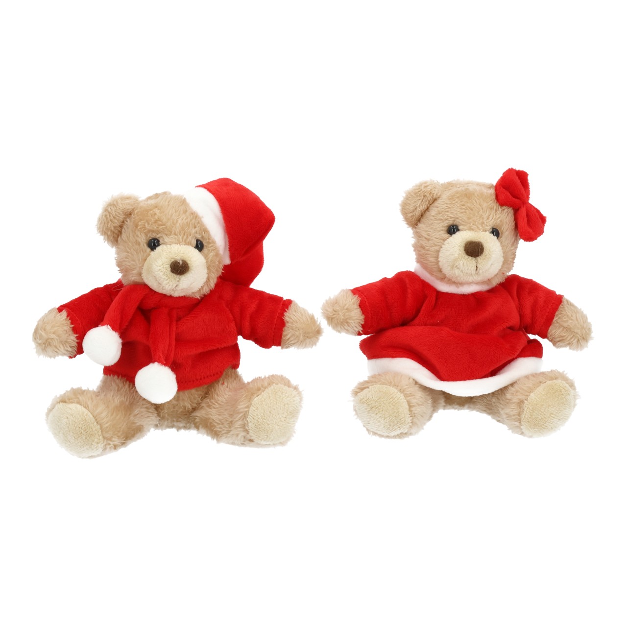 Plüschfigur, Teddy, Trodel-Teddy, Rot, Winterkostüm