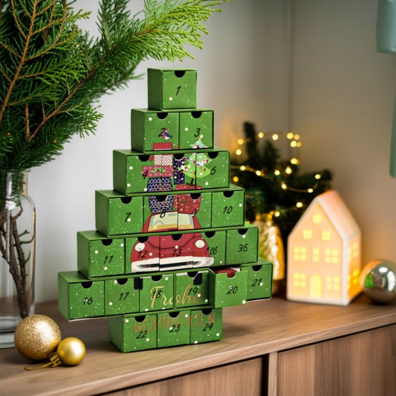 Adventskalender kerstboom  Adventskalender kerstboom