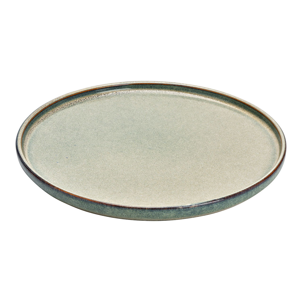 Plate stoneware grey (W/H/D) 26x2x26cm