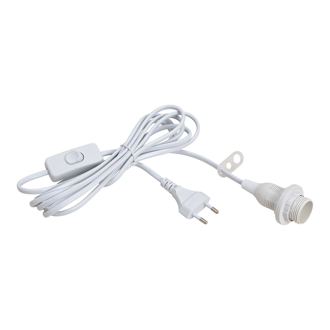 Eletrokabel für Leuchtstern 3m aus Kunststoff Weiß Adapter, Elektronik, Stecker
