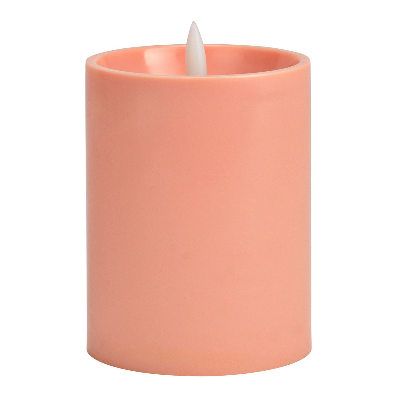 Bougie LED d'extérieur en plastique avec minuterie, rose (L/H/P) 8x12x8cm, 2xAA exclus Bougie LED d'extérieur en plastique avec minuterie, rose (L/H/P) 8x12x8cm, 2xAA exclus