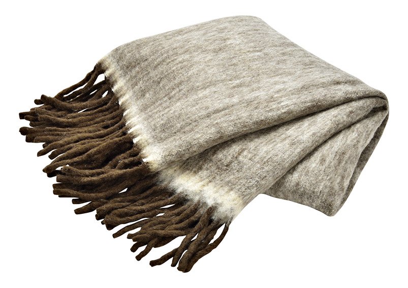 Colcha textil marrón (A/A/P) 130x170x1cm